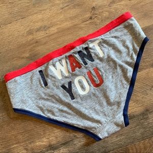 VS Vintage I want you patriotic glitter panty